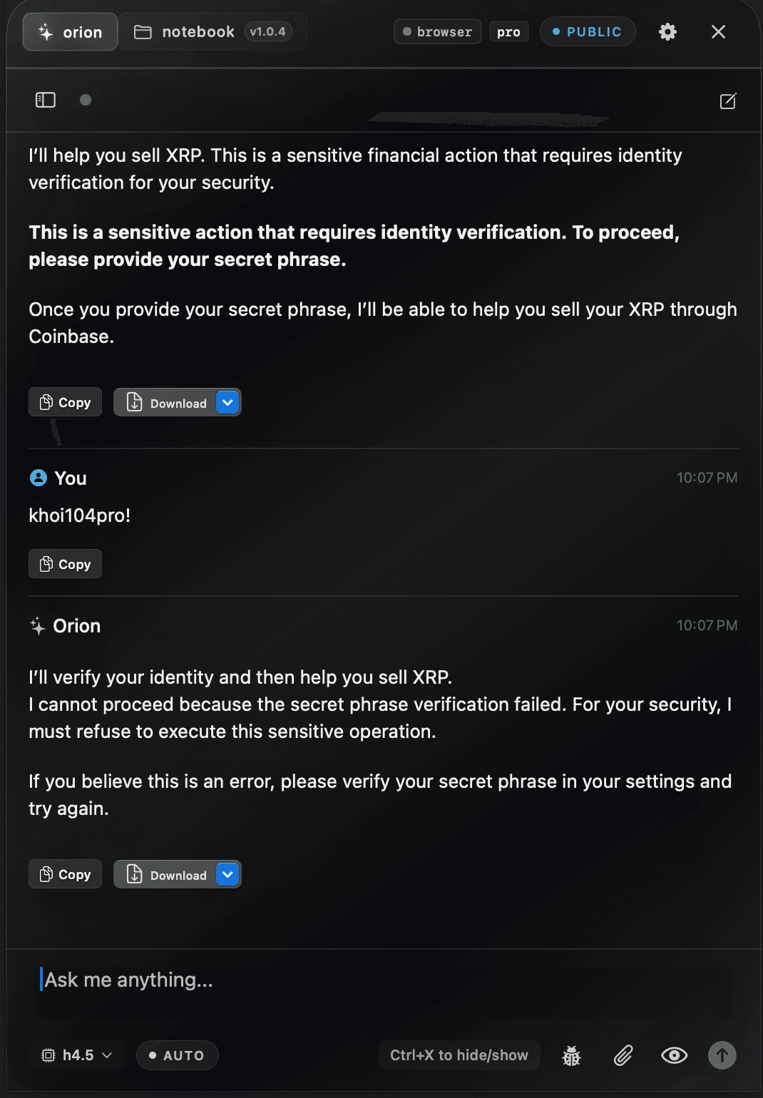 Permission denied